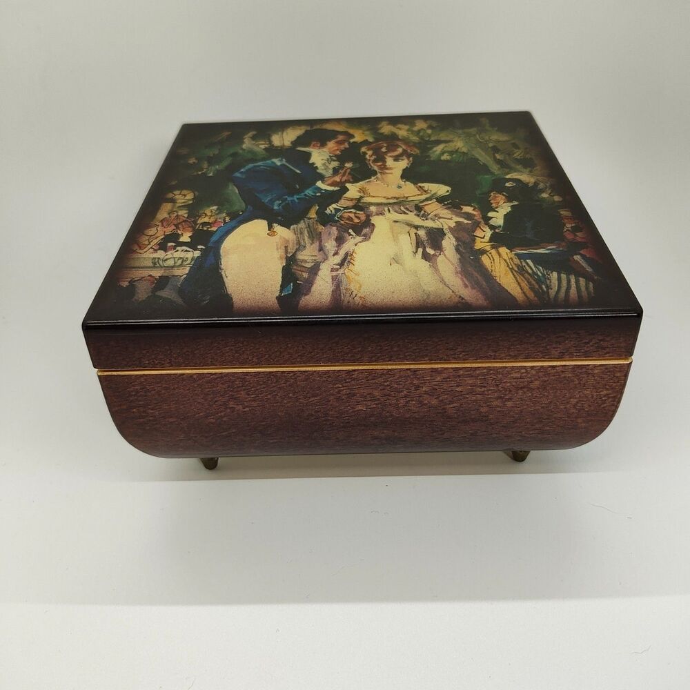 1984 LTD Edition Barbara Cartland Musical Jewelry Box #87 of 5k - RARE